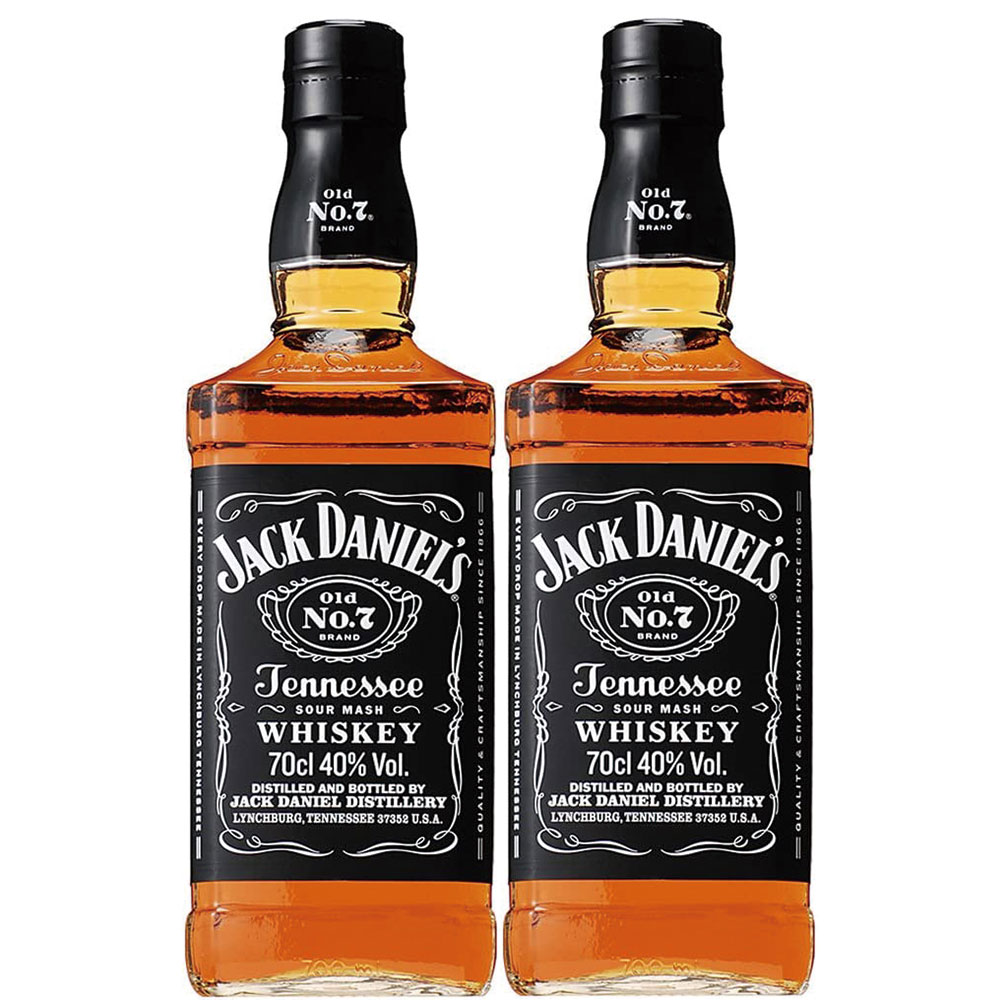 送料無料】ジャック ダニエル ブラックラベル 40度 700ml2本