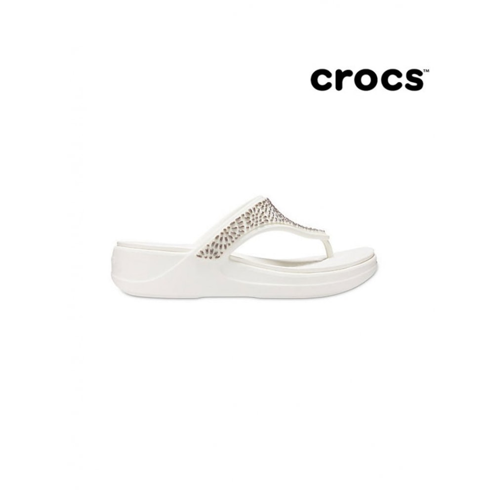 クロックスレディースモントレーディアマンテウェッジフリップオイスター 206343-174