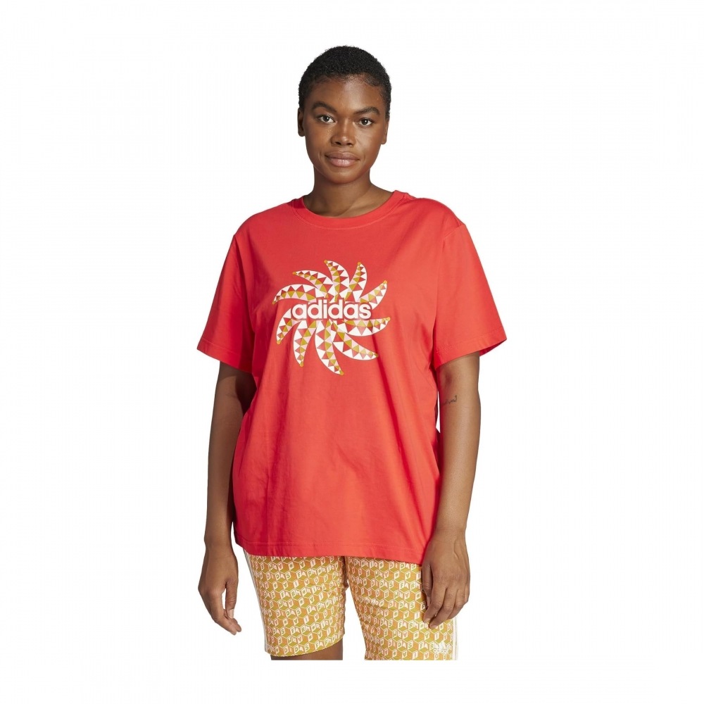 アディダスファームグラフィックTシャツトマト