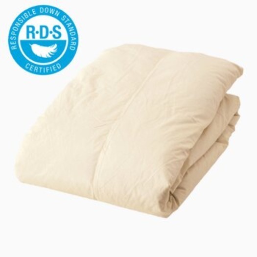 【倉庫直送】　羽毛肌掛け ナチュラルダックダウン85％ セミダブル