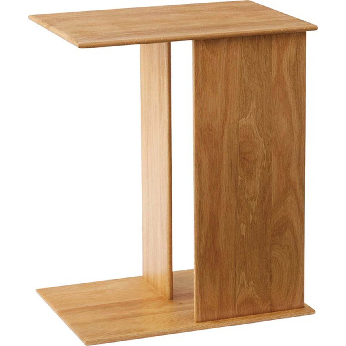 サイドテーブル MTK-301NA 木製サイドテーブル ナイトテーブル オーク 無垢材 ナチュラル 天然木 おしゃれ 北欧 モダン シンプル 収納 マガジンラック 寝室 ソファサイド ベッドサイド