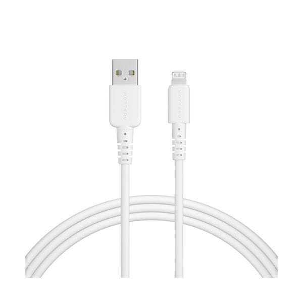 （まとめ） オウルテックMOTTERU A to Lightning シリコンケーブル エアリーホワイト 2m MOT-SCBALG200-WH1本 [x3セット]