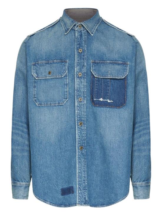 MAISON MARGIELA Men Shirts S50DT0064 M30034961 Clear Blue