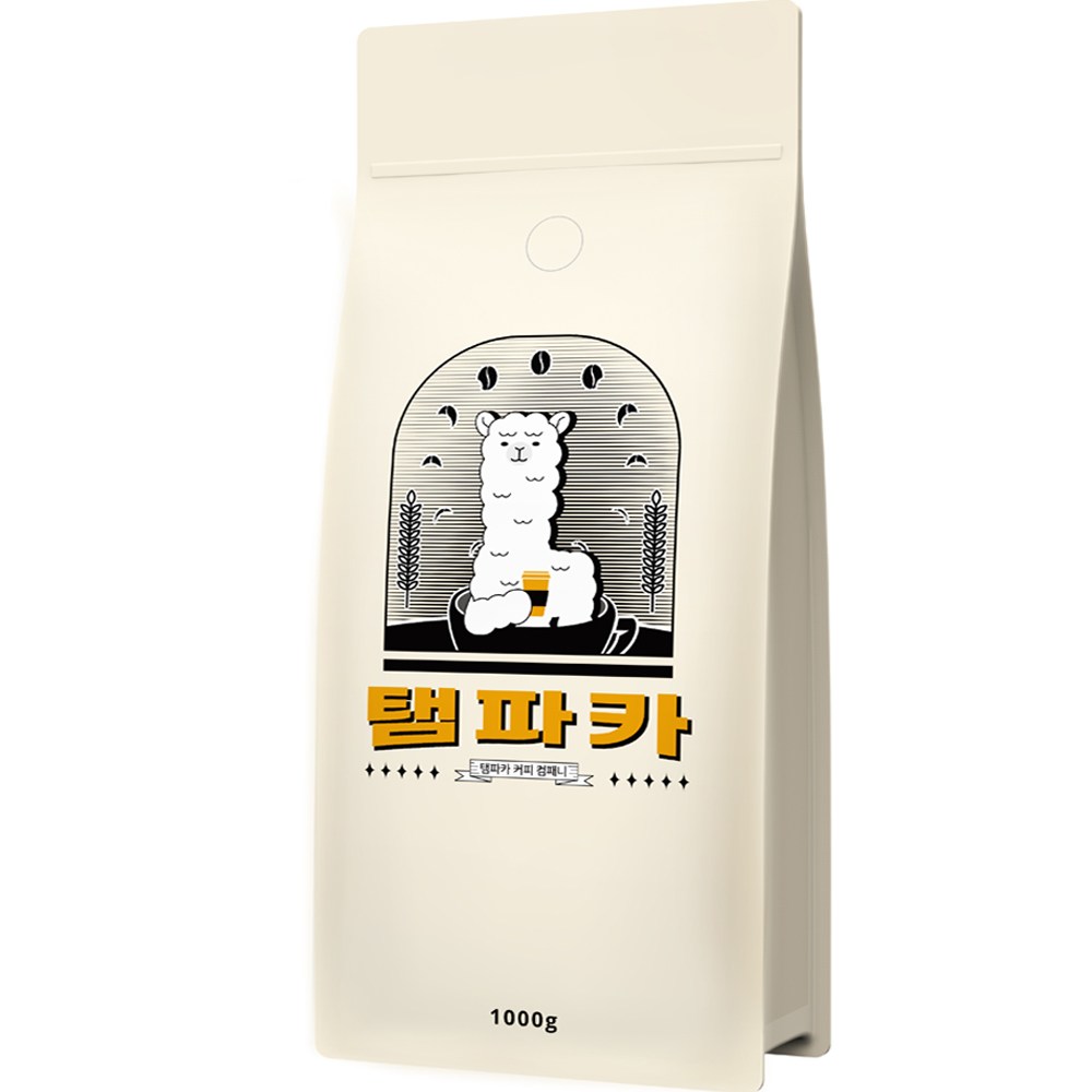 タンパカコロンビアスプリモフイラコーヒー豆ホルビン（粉砕しない）1kg1個