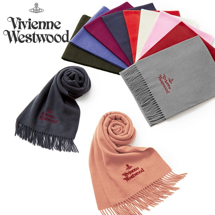 Vivienne Westwood 2025年モデル マフラー 25-81030007-W00Q7-AAB レディース メンズ ヴィヴィアンウエストウッド ヴィヴィアン ウール100%(代引不可)