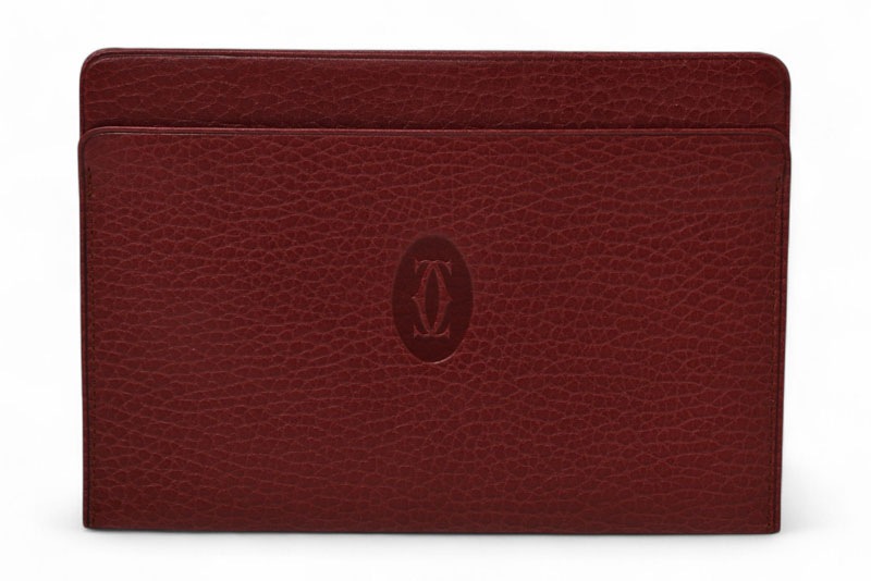 カードケース ヴィンテージ Cartier ミニポーチ マスト ドゥ ボルドー L3000015【中古】