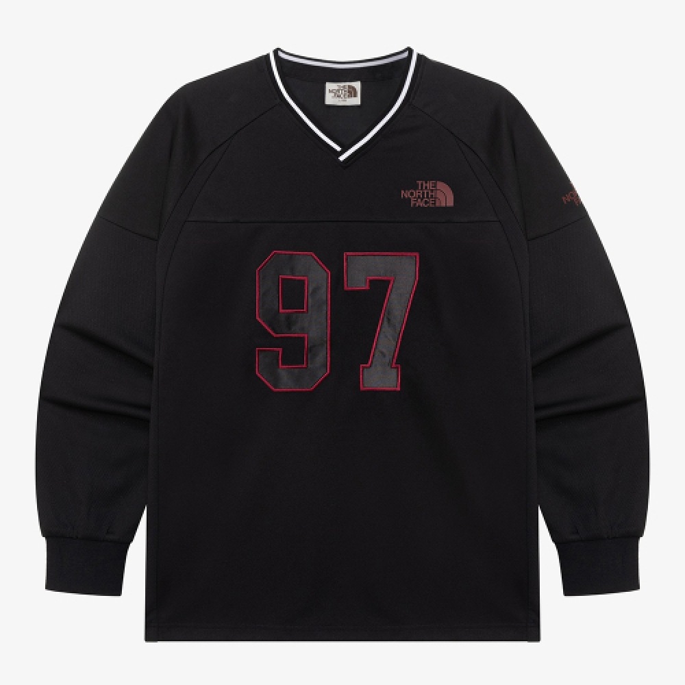 ザ・ノース・フェイス NM5MR05J ホワイトレーベル TNF クルーロングスリーブ Tシャツ_ブラック