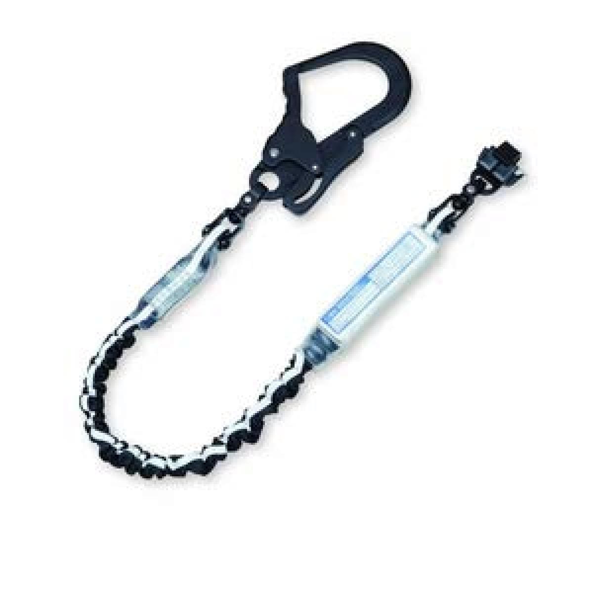 基陽 KH S1TPWS-17 シングルじゃばらランヤード オールアルミフック ペダルフック 反射テープ-黒 墜落制止用器具