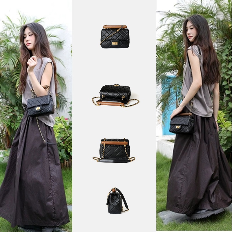 レデイースバッグ婦人カバンショルダーバッグ2024春新作本革柔らかいレザー斜め掛け2カラー