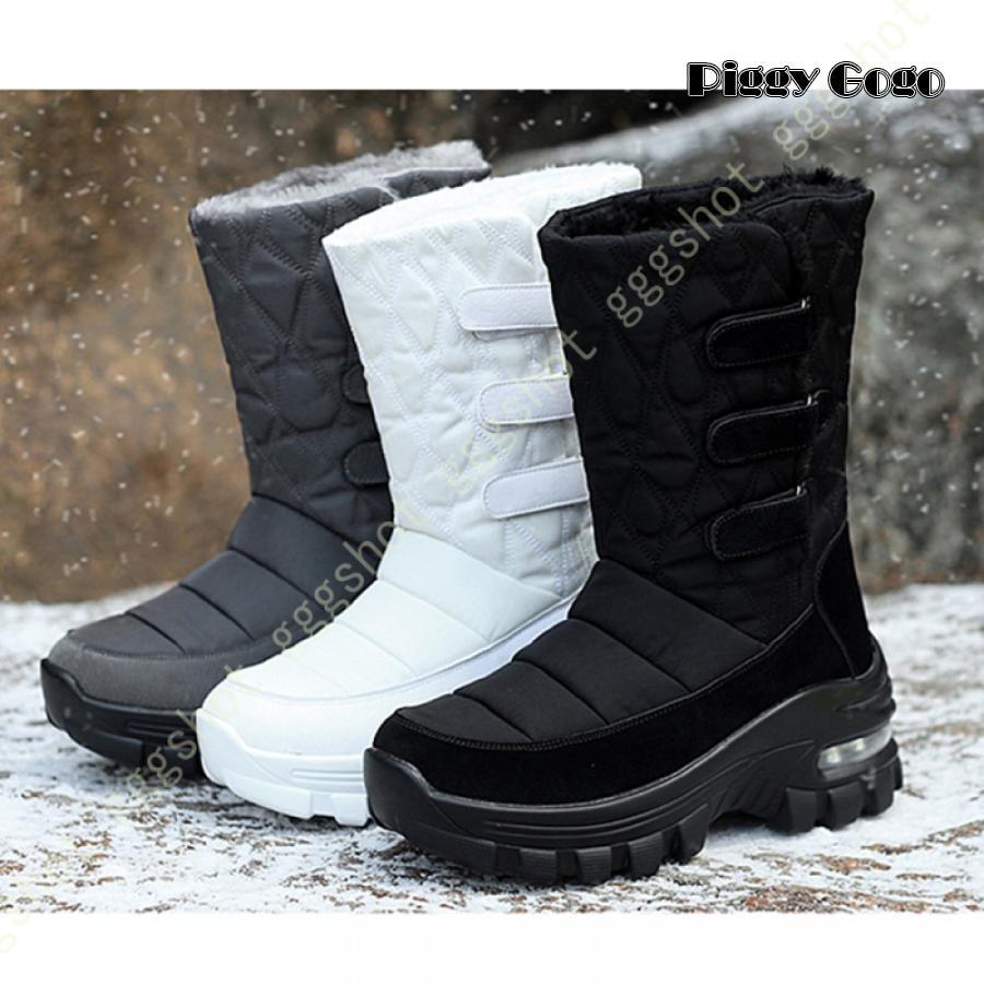 冬の新作スノーブーツ レディース ボグス 防水 防滑 防寒 雪 雨 スノーデイ ミッド 長靴 レインブーツ スノーシューズ ロング丈 キルティング 保温 フリース 断熱