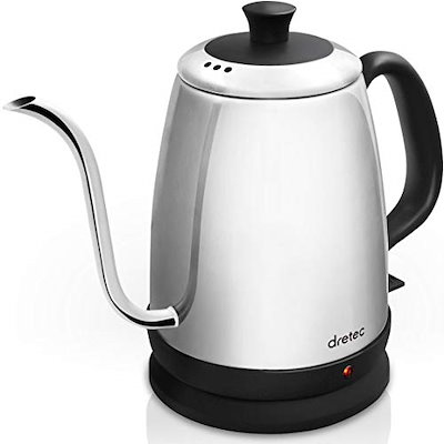 dretec ドリテック 電気ケトル ステンレス コーヒー ...のサムネイル