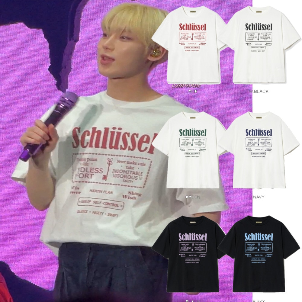 MARTIN PLAN/ENHYPEN ソヌ 着用/Answer Key Half 半袖Tシャツ/ユニセックス