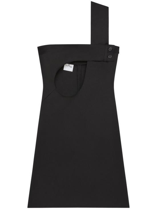 COURREGES Women Mid Skirts 125CRO558PL0162 9999 BLACK