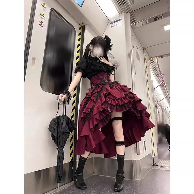 [新作追加] 25新作 ロリータ 日式 超人気 半袖長袖 34点セット ロリータ洋服 制服 かわいい 浴衣スタイル jskキャミソールスカートセット
