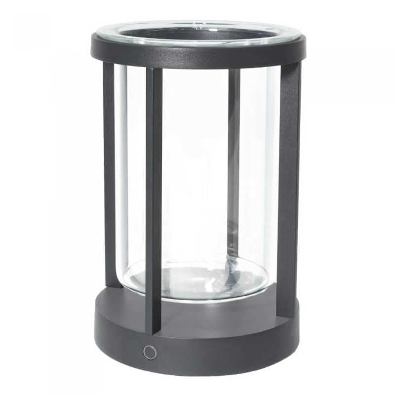 ビートソニック　ポータブルランプ「yoi」 PILLAR ダークグレイ ［LED /防雨型 /電球色］　YPL02DG