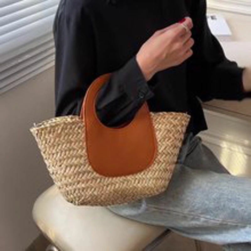 ストローバッグ 春夏 おしゃれ ショルダーバッグ かごバッグ 海 レディース リゾート 旅行 通勤 トートバッグ 大人 お出かけ 草編みバッグ かわいい 斜めがけ ビーチ 麦わらバッグ 肩掛け 手提げ