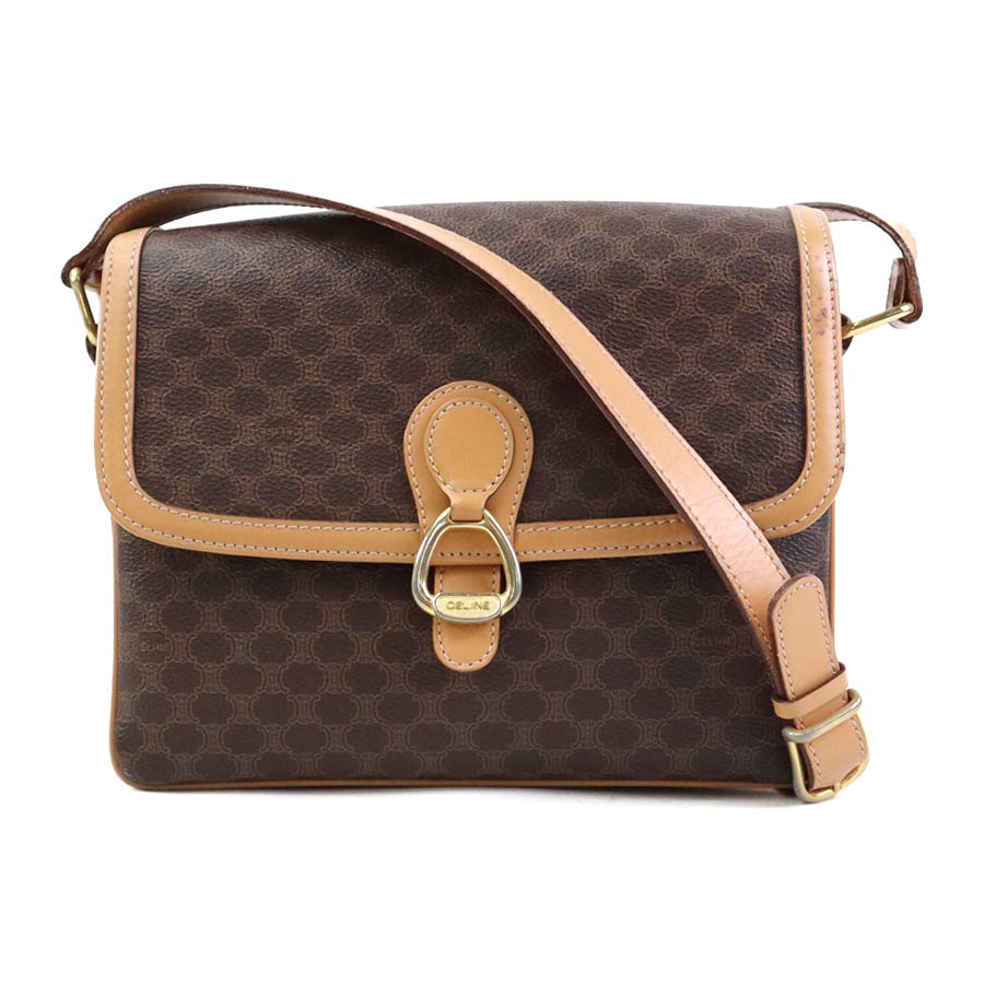 セリーヌ CELINE ショルダーバッグ マカダム PVCコーティングキャンバス ブラウン レディース r10502a 27,860円