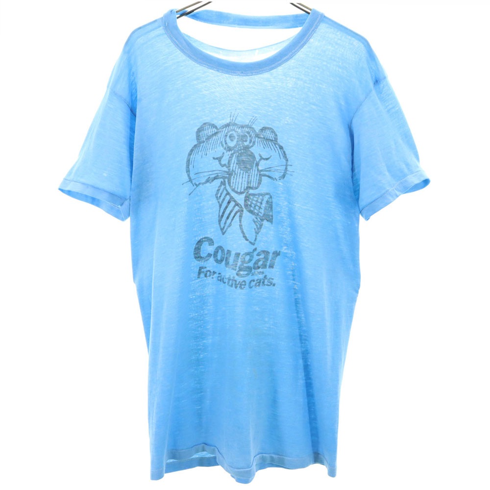 ヴィンテージ 70s 80s 半袖 Tシャツ ブルー VINTAGE メンズ