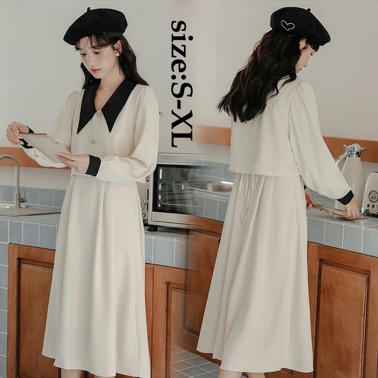 レディース ワンピース お洒落 昭和風 ロング丈ワンピース オシャレ 教師 シャツワンピース シフォンワンピース 着痩せ 長袖 20代 30代 40代 きれいめ お嬢様 キャンパス 人気 パーティー