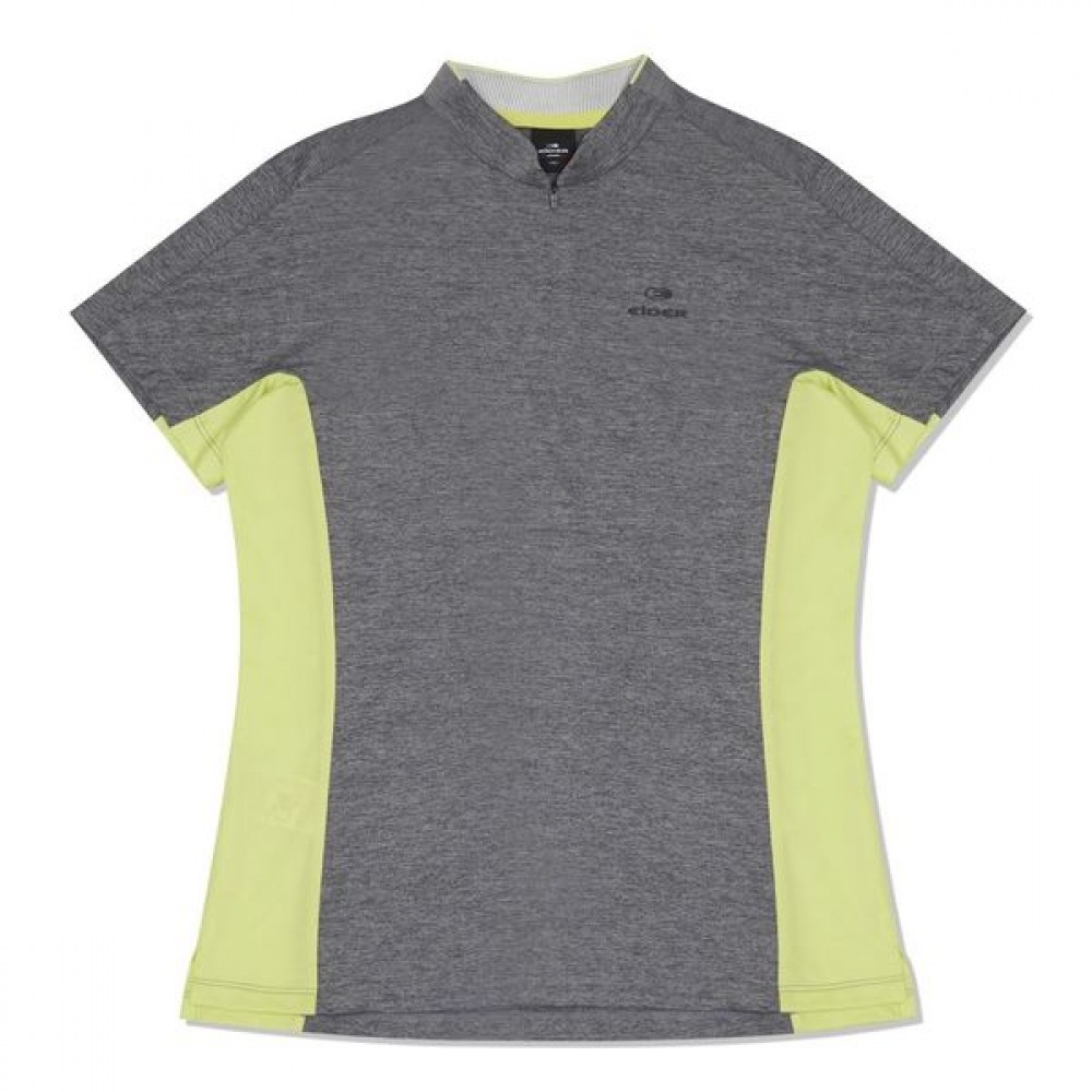 [アイダー] 女性用ディノアイスネック半袖ジップアップ Tシャツ_DWM22202C5