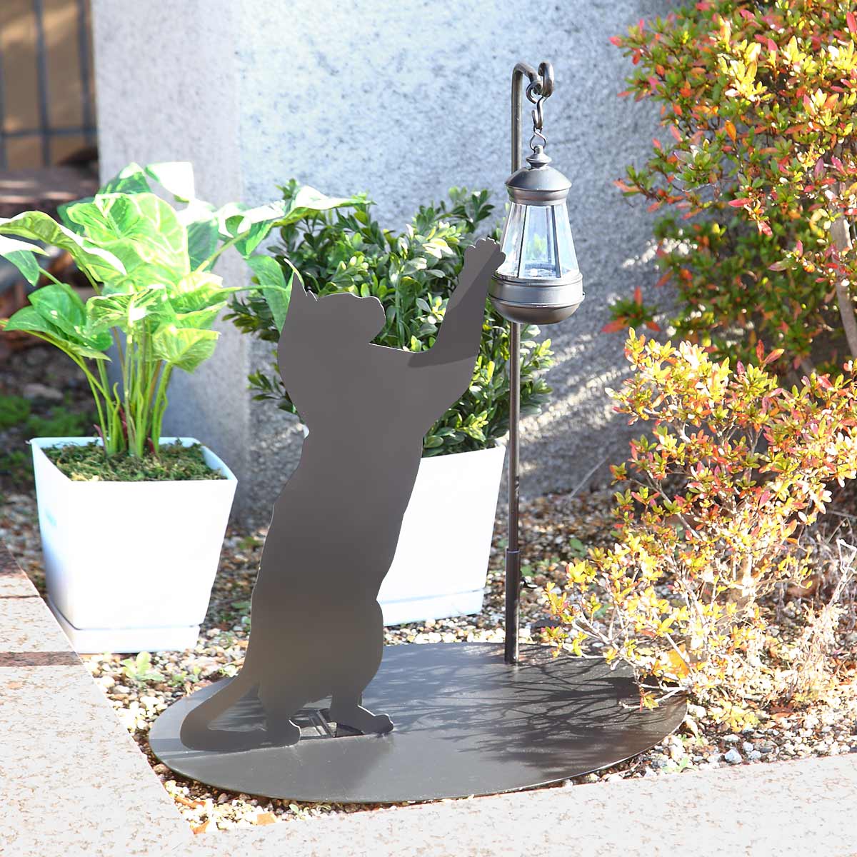 ソーラーライト シルエットソーラー キャット 送料無料 LED 猫 ねこ シルエット 7,568円