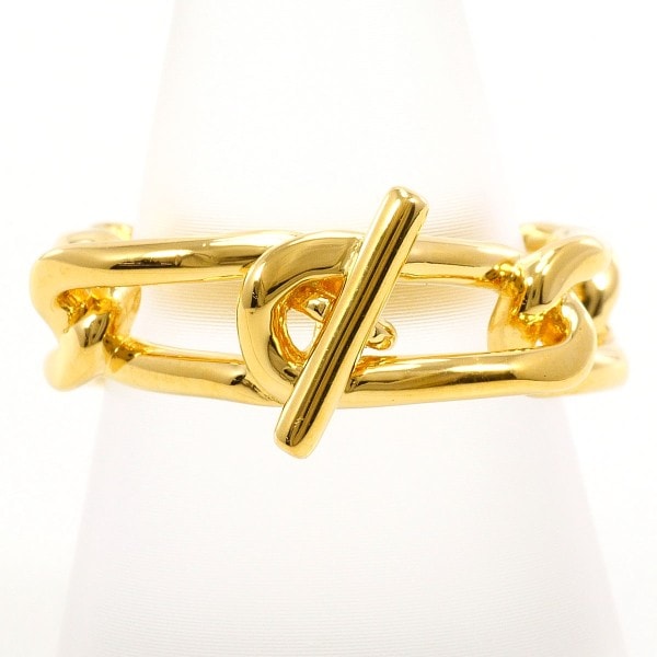 ジュエッテ シルバー YGメッキ リング 指輪 15号 総重量約5.4g ジュエリー 中古