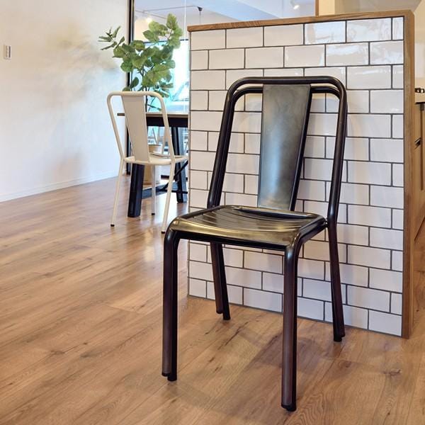 ダイニングチェア スタッキング可能 重ねられる 白 黒 シルバー 1脚