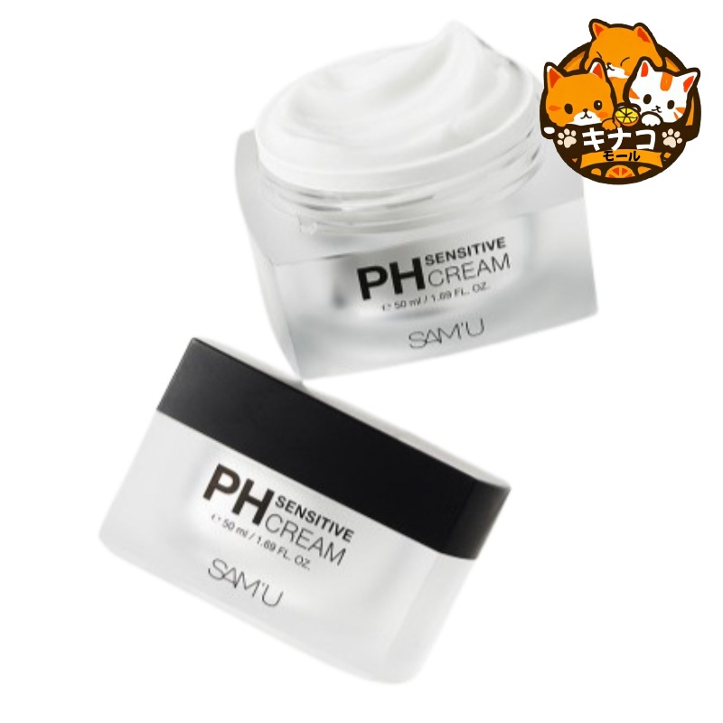 [SAMU] PH センシティブ クリーム 50ml / 水分クリーム / 保湿 / ヒアルロン酸 / パンテノール / ツボクサエキス / 低刺激クリーム / 韓国スキンケア