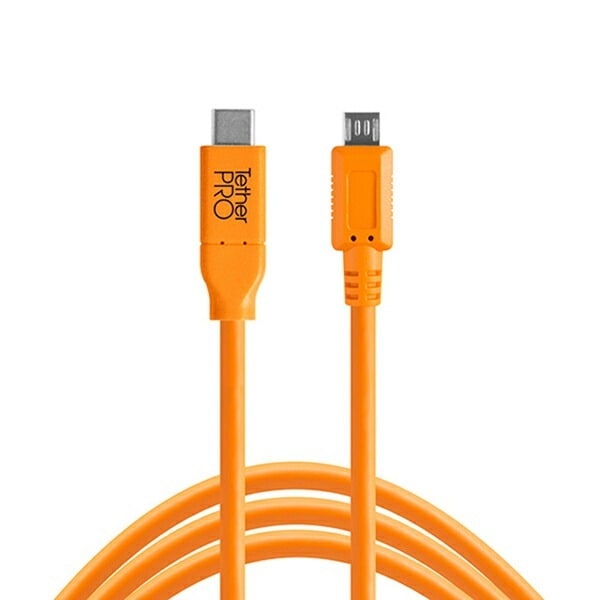 TETHER TOOLS(テザーツールズ) テザープロ USB-C to 2.0 Micro-B 5-Pin オレンジ CUC2515-ORG