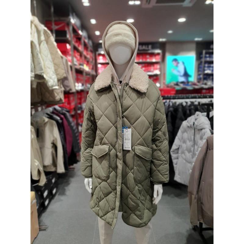 [驪州店] 女性AIR WAVE 女性ロングダウンジャケットカーキ PS3WJ24W712