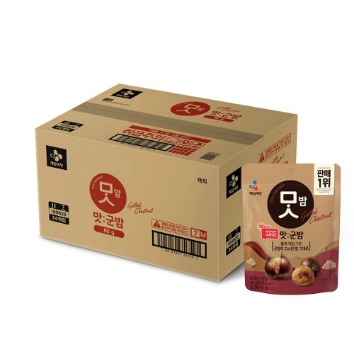 CJ 味軍栗 60g x 24棒 手軽な栄養スナック おつまみ デザート タンビシル 外出 キャンプ じゅんぶり大量 13,870円