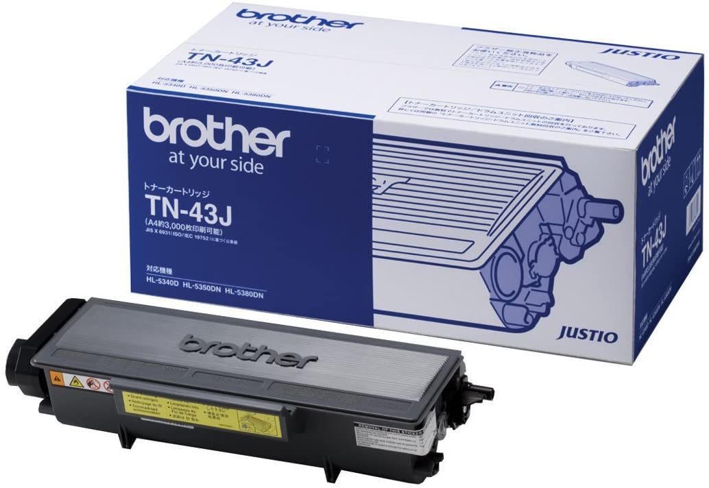ブラザー工業 【brother純正】トナーカートリッジ TN-43J 対応型番:HL-5380DN