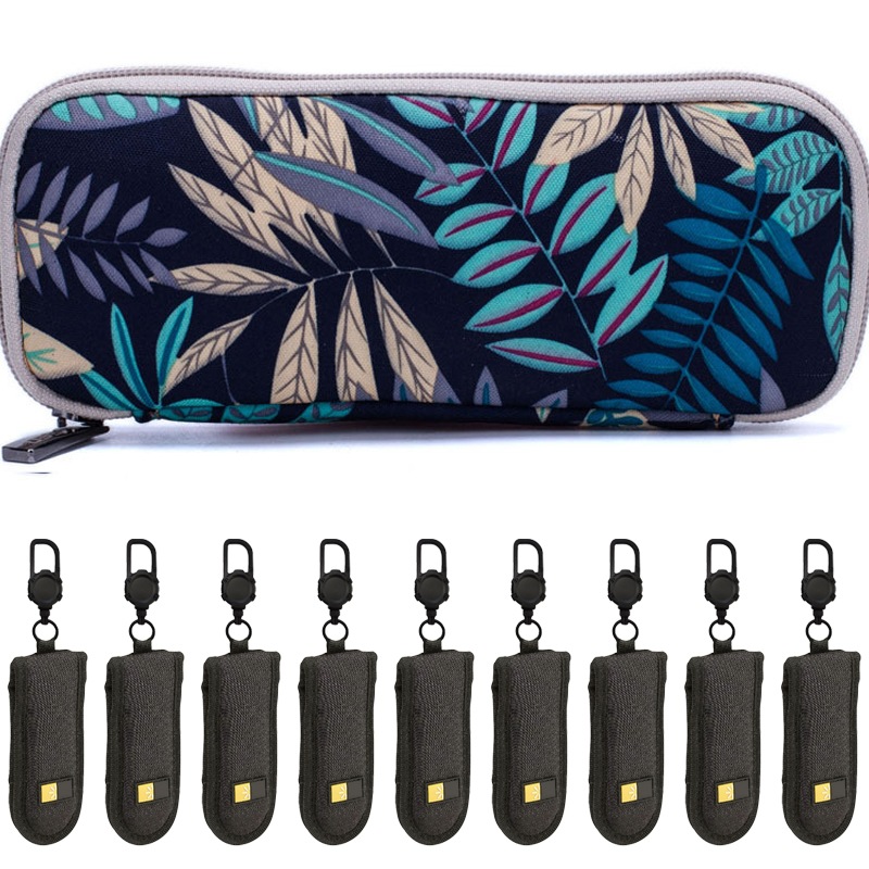 フラッシュドライブケース USBストレージケース USBフラッシュドライブ レザーケース USB保護 USBフラッシュドライブ保護 簡単収納 絶妙な漫画の装飾 1+9