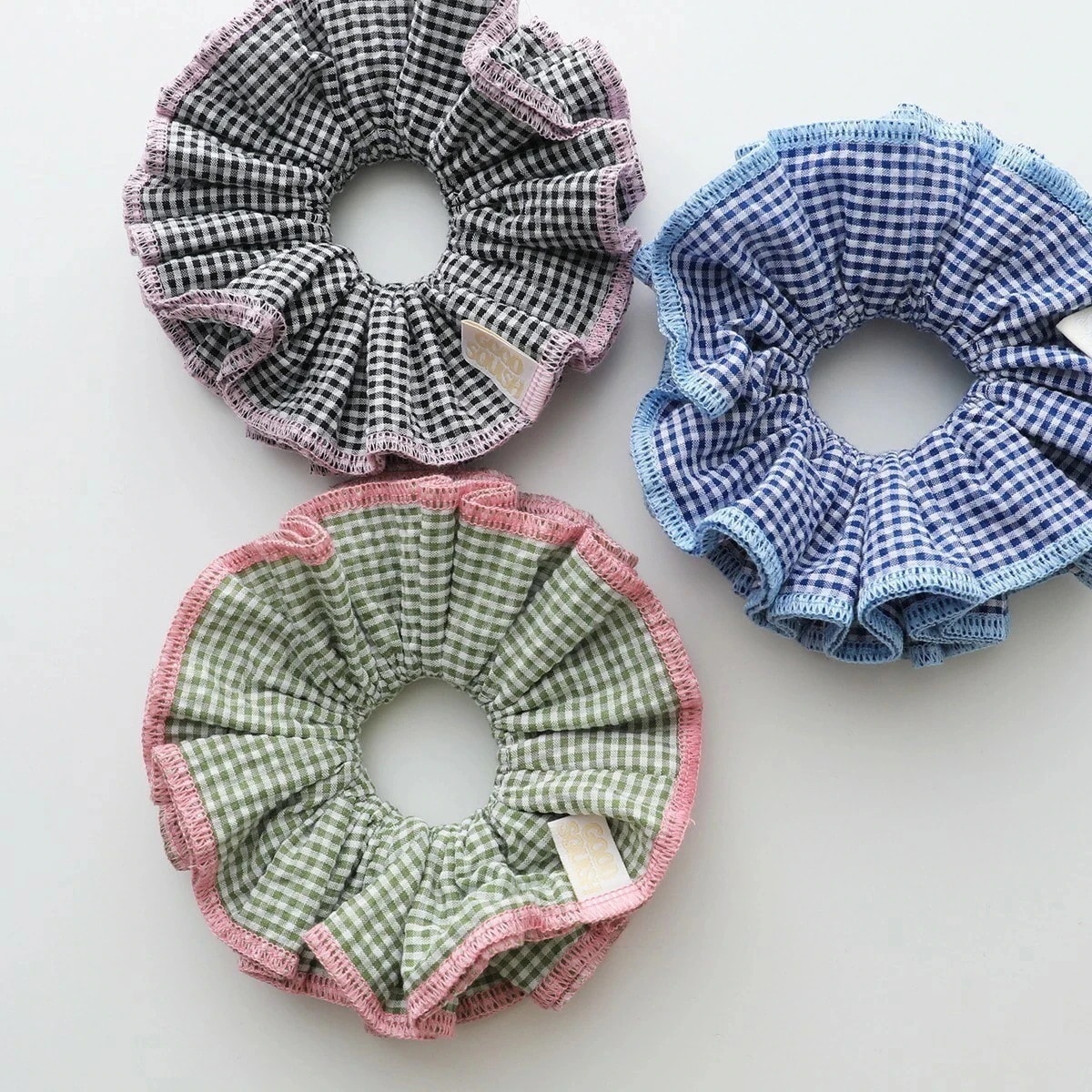 GOOD SQUISH グッド スクイッシュ シュシュ BABY WILDER COLLECTION ベビーワイルダー レディース チェック フリル ヘアゴム ヘアアクセサリー カラー3色 【mega