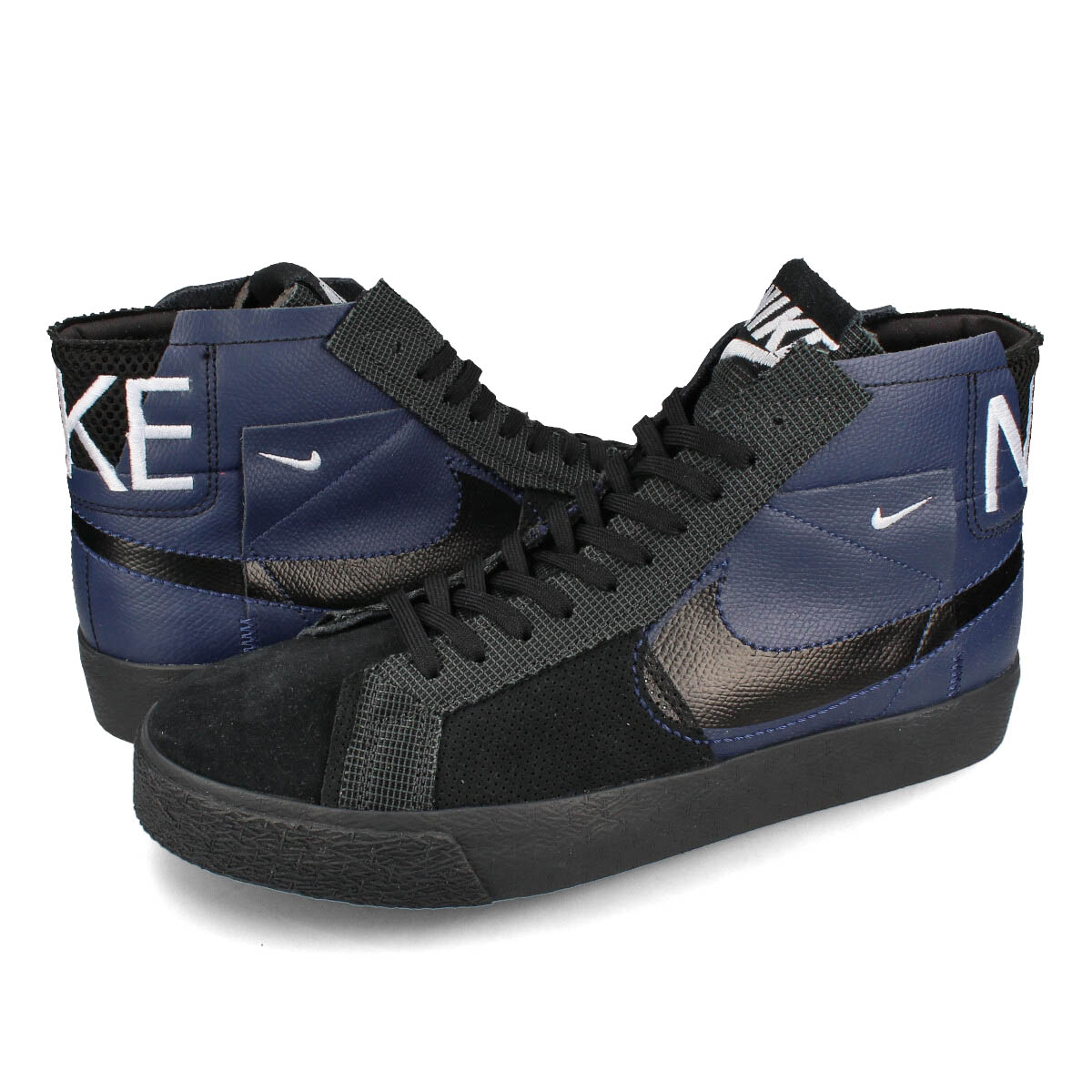 NIKE SB ZOOM BLAZER MID PREMIUM MIDNIGHT NAVY/FOOTBALL GREY/ANTHRACITE/BLACK
