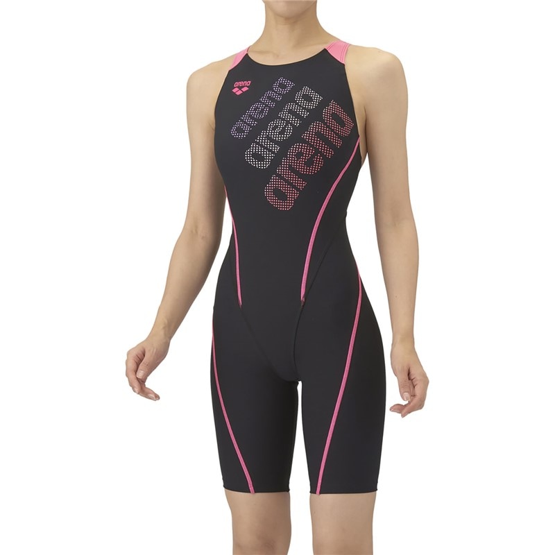 トレーニングワンピーススパツツ 水泳水着W 非公認 (as5fwm24l-bkpk)