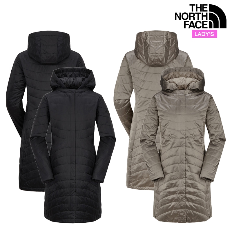 レディース キャメル ダウン コート NC3NQ80 日常 デイリー トラベル カジュアル アウトドア レギュラーフィット スタイル フード 着脱 軽量 ロング丈