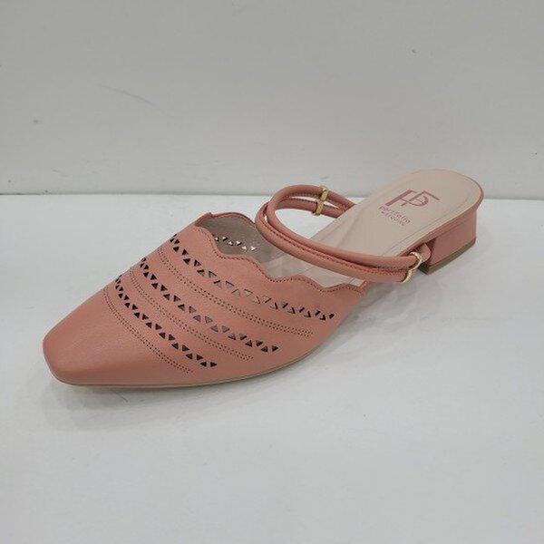 女性用 履きやすいパンチングディテール 2WAY型 ミュールサンダル PFCMST577_US