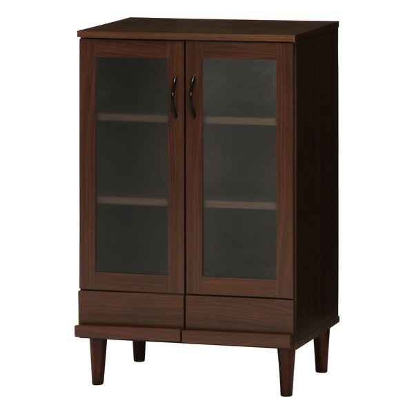 カップボード 幅60cm ダークブラウン Brace