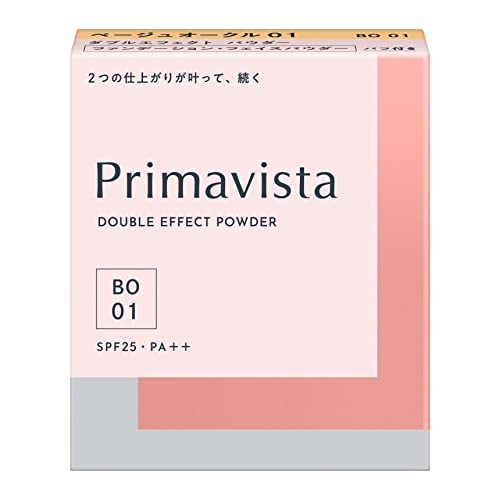 プリマヴィスタ ダブルエフェクト パウダー ベージュオークル01 SPF 25 PA++パウダーファンデーション 1個 (x 1)