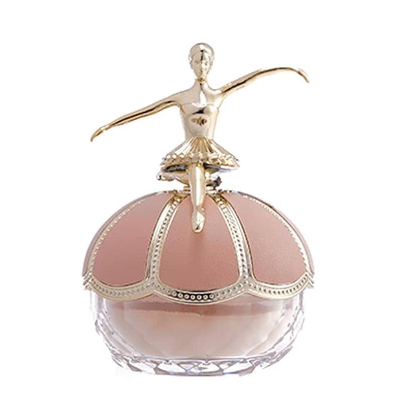 GECOMOパフ ルースパウダー テカリ化粧崩れ防止 セッティングパウダー バレエイメージ 透明感アップ ウォータープルーフ 毛穴目立たない ソフトフォーカス効果 コンシーラーファンデーション アイ