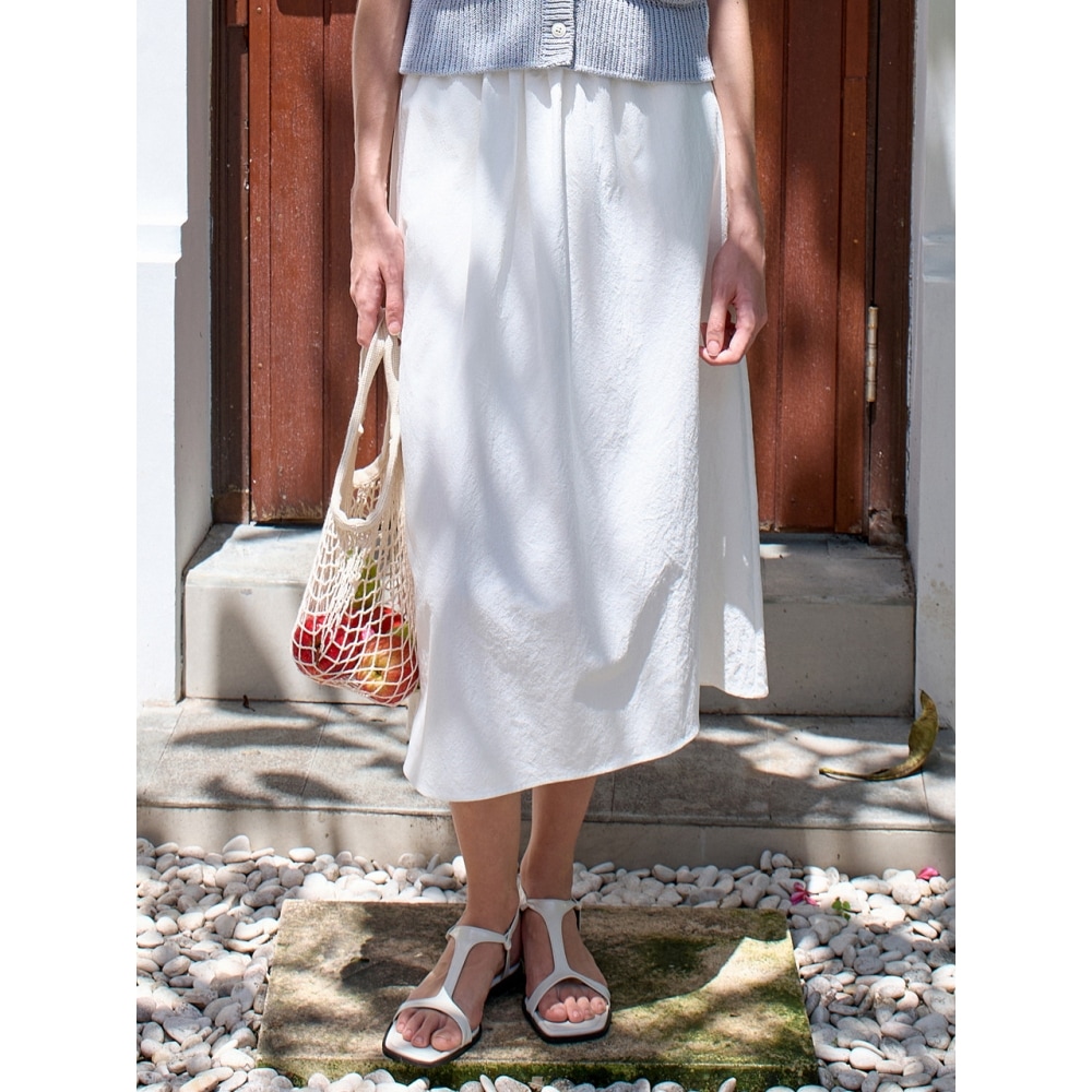 アムールモイエシャーリングスカートホワイト amr1599