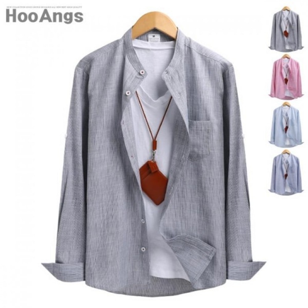 (ジュアンズ) チャイナポケットロールアップシャツ SMST4737