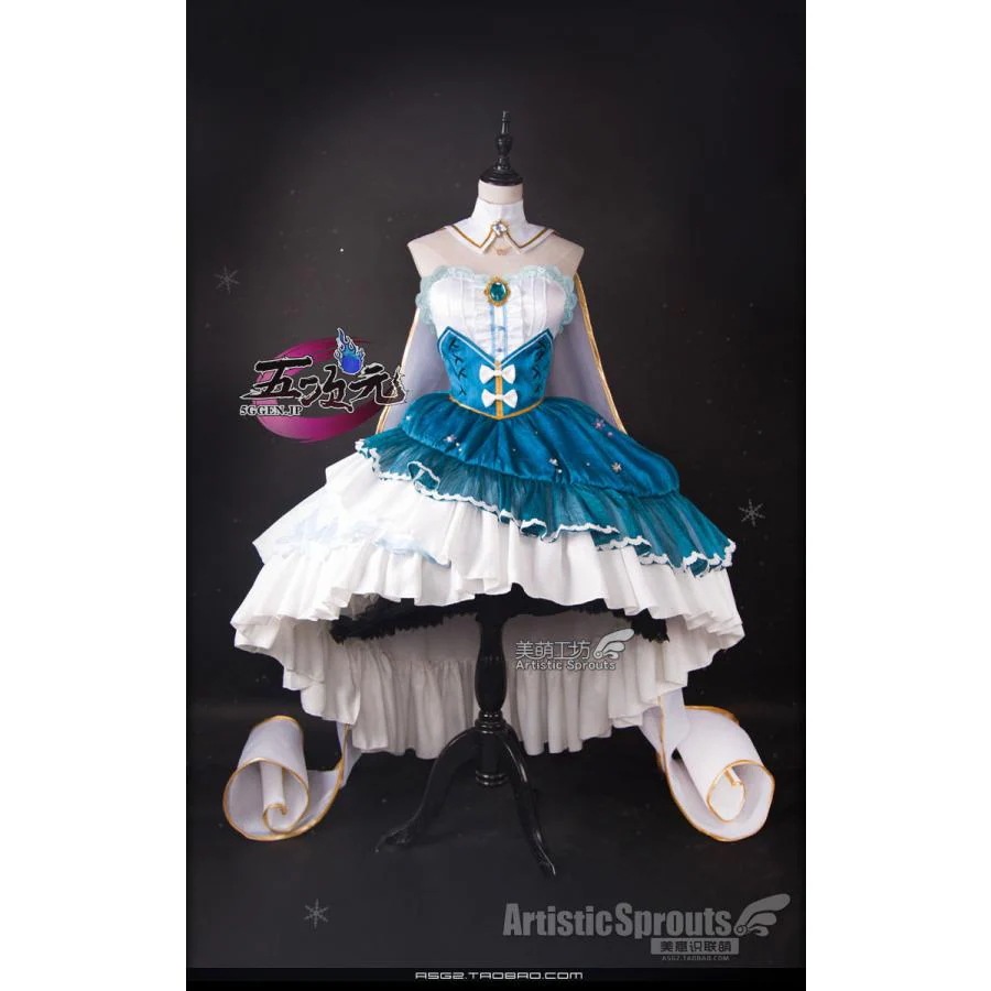 【品質良い 大好評中】美萌 ボーカロイド　コスプレ　初音ミク　 雪ミク2019　コスプレ衣装　ウィッグ　追加可能