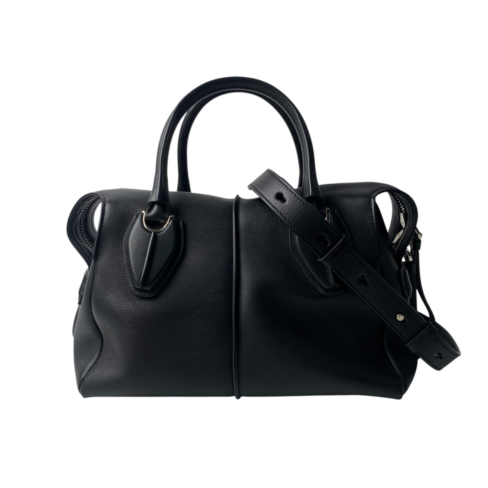 トッズ TODs レディース Dスタイリング ブラック レザー 2way ショルダーバッグ ハンドバッグ 斜めがけ クロスボディ