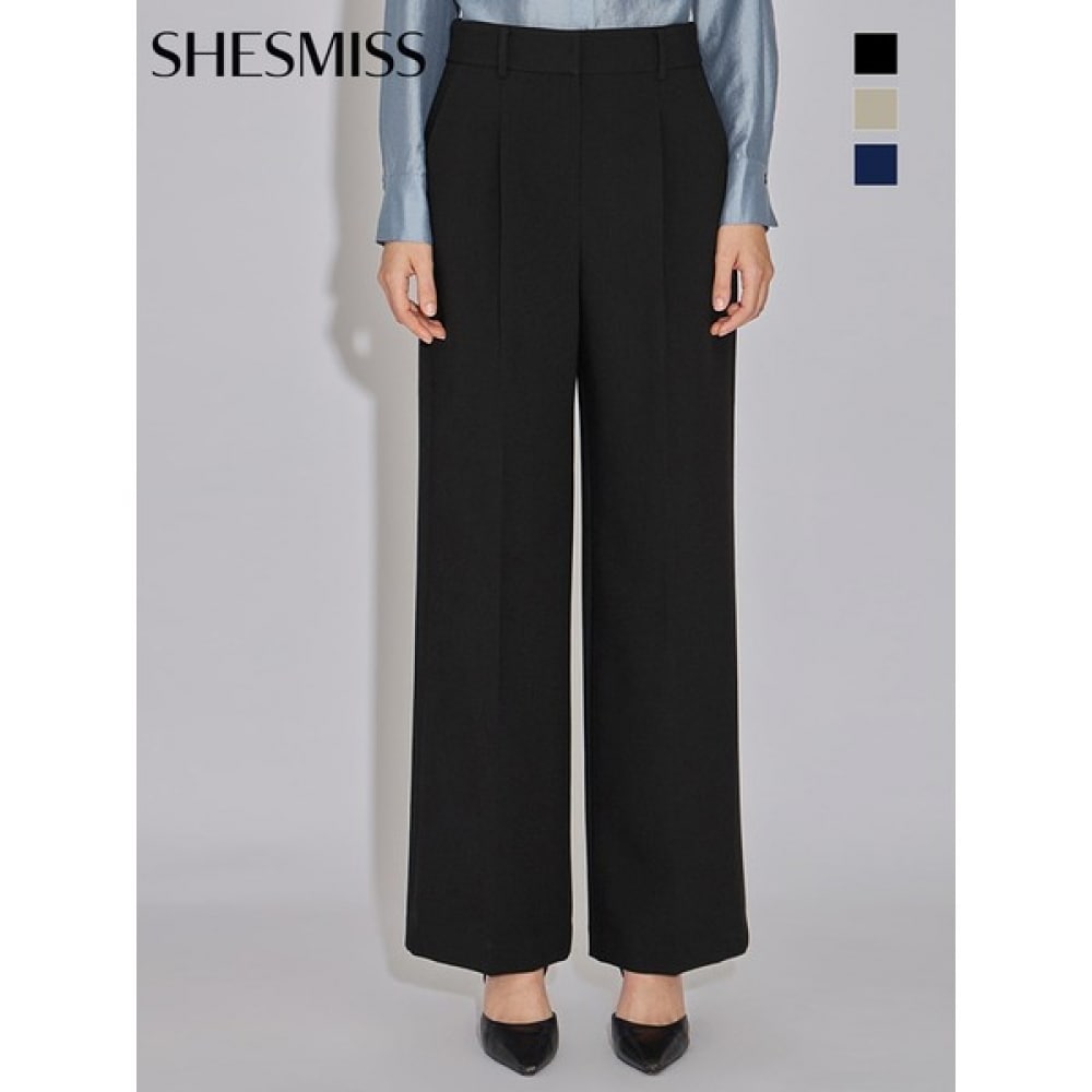 (シーズミス) ワンタックストレートセットアップパンツ_SWSSLO31020