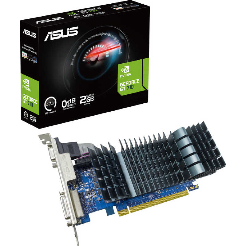 ASUS エイスース　グラフィックボード [GeForce GTシリーズ /2GB]　GT710-SL-2GD5-BRK-EVO