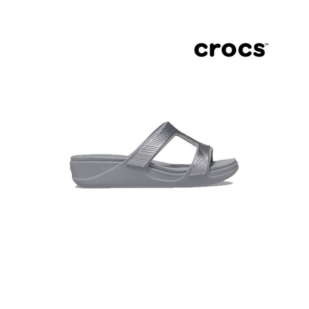 クロックスレディースモントレーメタリックウェッジグレー 207144-007