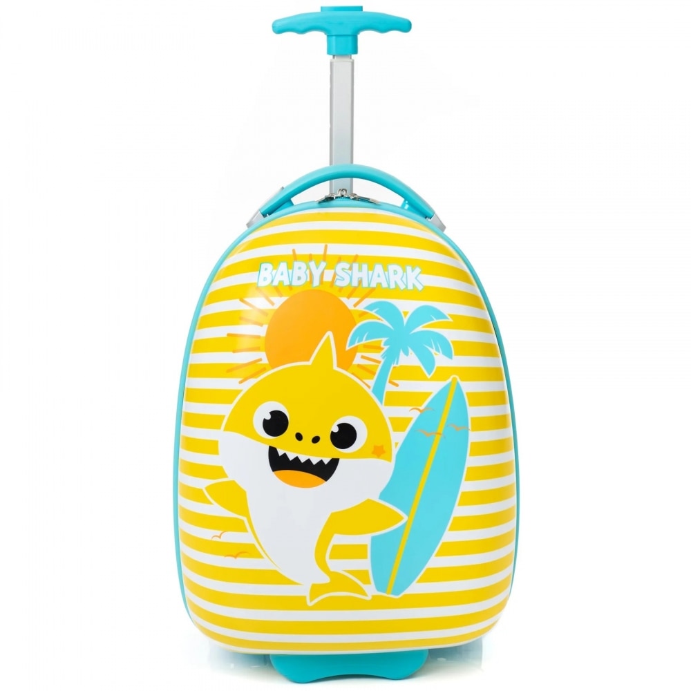 (英国より直送) ベビーシャーク キッズ/キッズ ストライプ 2輪スーツケース