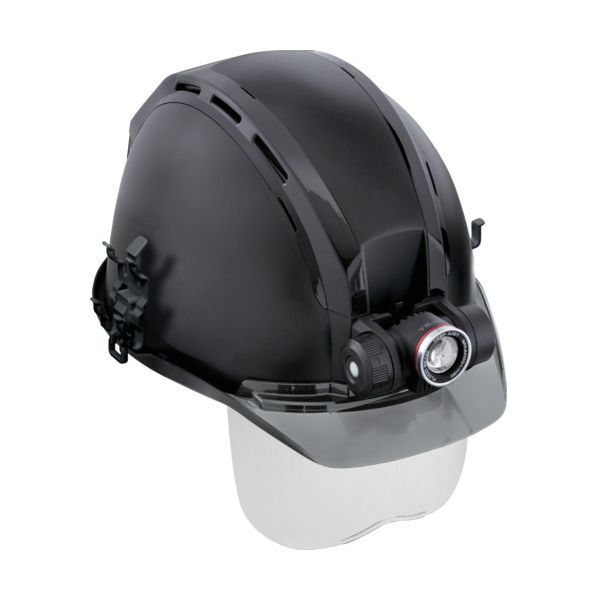 TJMデザイン HSMBSA1 ヘルメット セフメット (セフ取付溝付ヘルメット) アドバンスセット KJM ファン付 マットブラック シールド付 メーカー直送